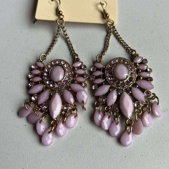 Forever 21 lavender/gold Earrings - Picture 2 of 2